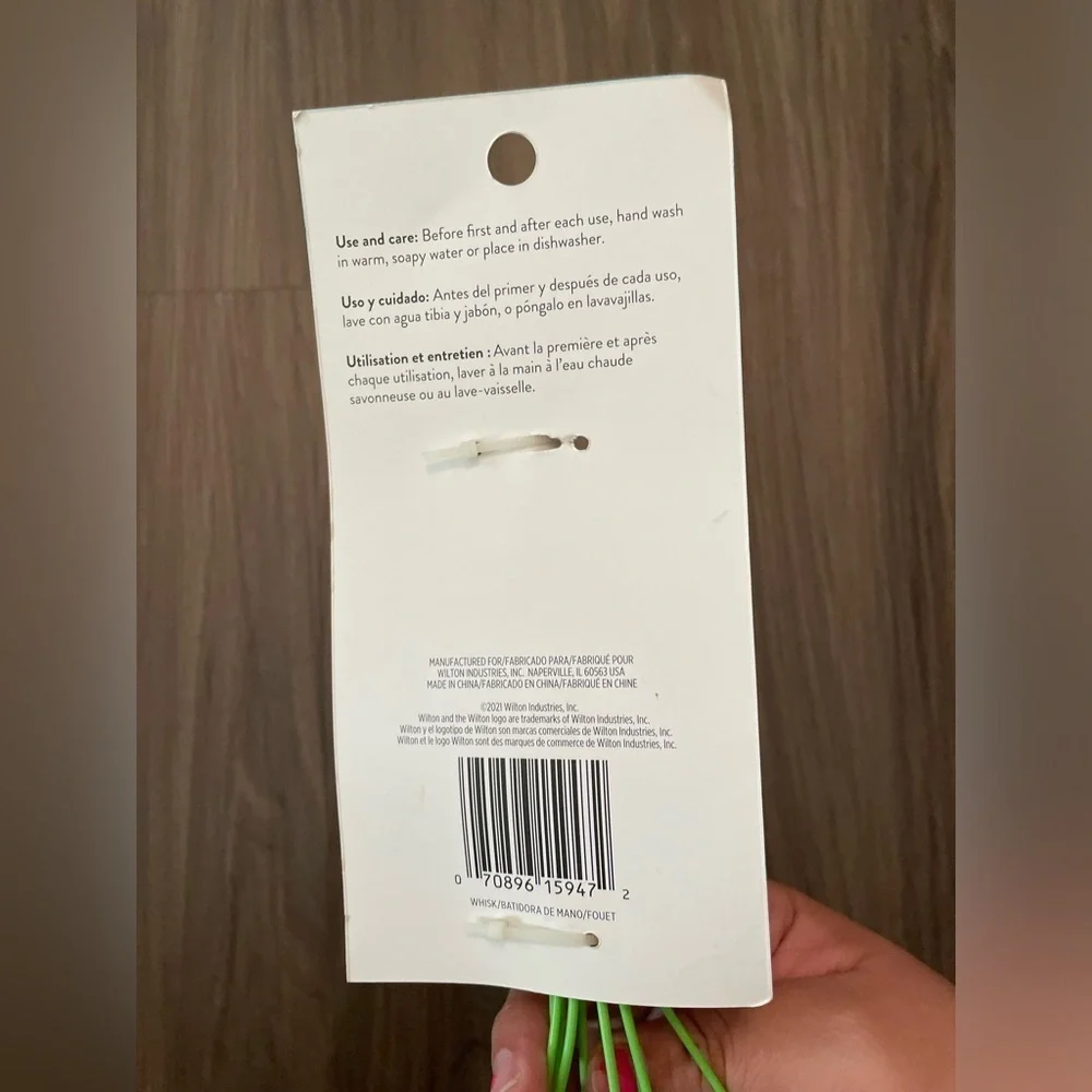 Wilton Orange and Green Carrot Whisk-NWT